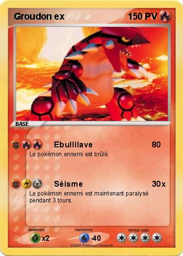 Pokemon Groudon ex