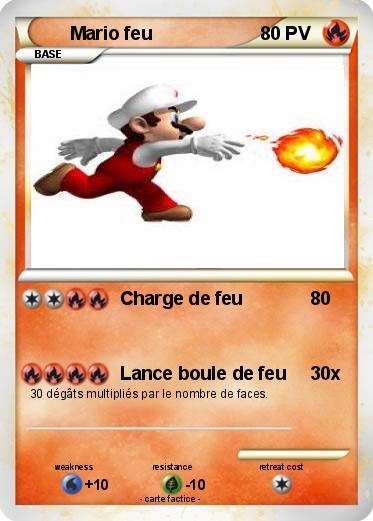 Pokemon Mario feu