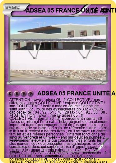 Pokemon ADSEA 05 FRANCE UNITÉ A INTERNAT FRANCE IME FRANCE