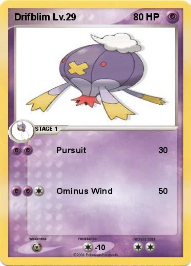 Pokemon Drifblim Lv.29