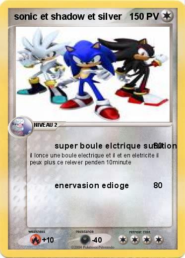 Pokemon sonic et shadow et silver