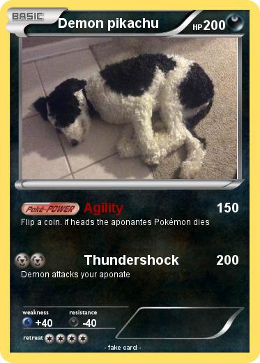 Pokemon Demon pikachu