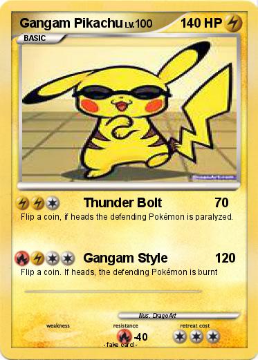 Pokemon Gangam Pikachu