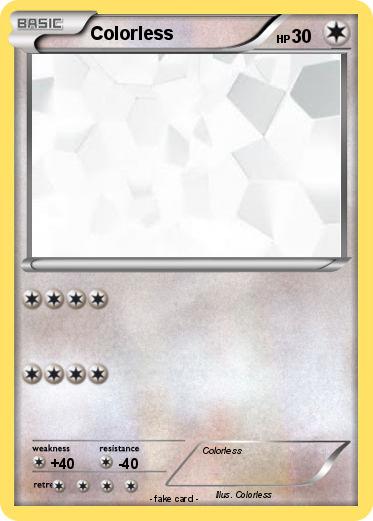 Pokemon Colorless