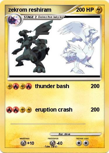 Pokemon zekrom reshiram