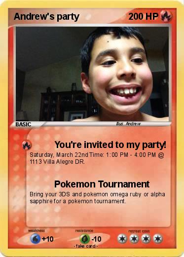 Pokemon Andrew's party
