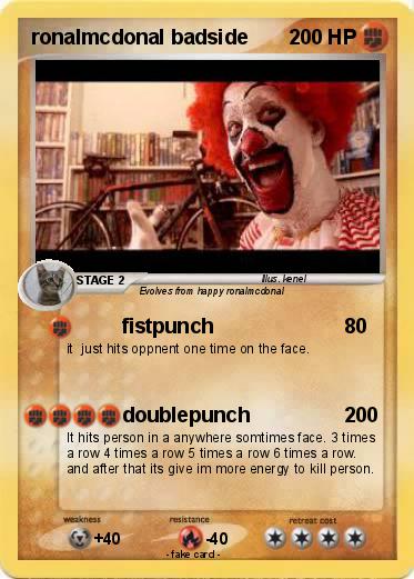 Pokemon ronalmcdonal badside