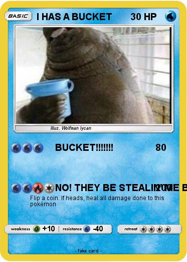 Pokemon I HAS A BUCKET