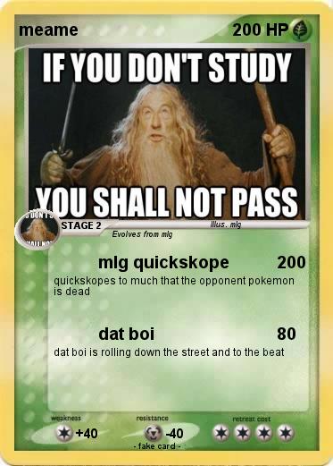 Pokemon meame