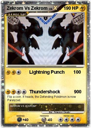 Pokemon Zekrom Vs Zekrom