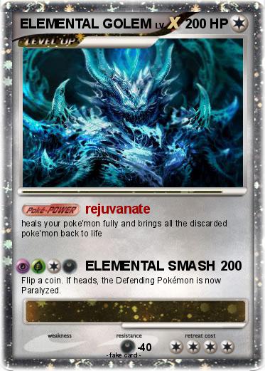 Pokemon ELEMENTAL GOLEM