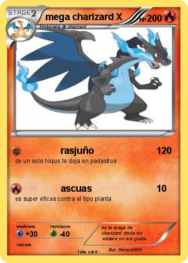 Pokemon mega charizard X
