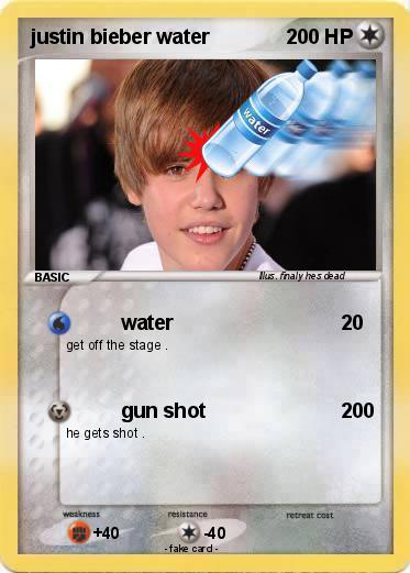 Pokemon justin bieber water