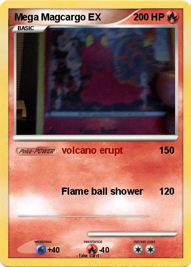 Pokemon Mega Magcargo EX