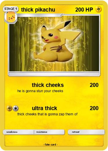 Pokemon thick pikachu