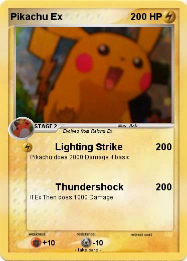 Pokemon Pikachu Ex