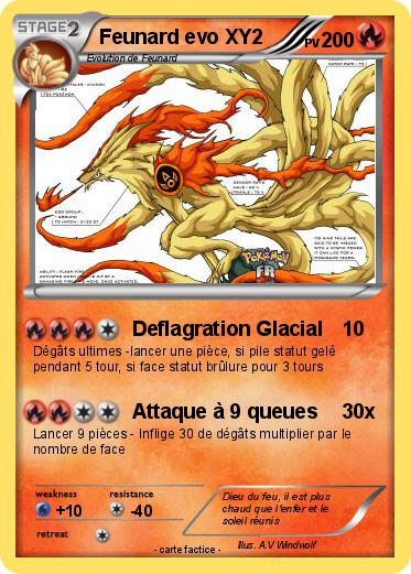 Pokemon Feunard evo XY2