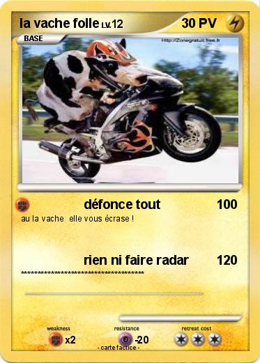 Pokemon la vache folle