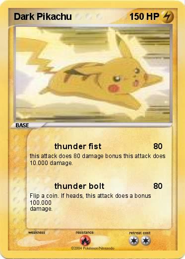 Pokemon Dark Pikachu