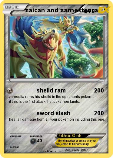 Pokemon zaican and zamestenta