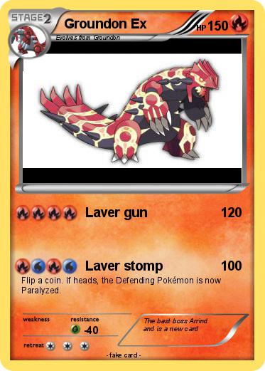Pokemon Groundon Ex