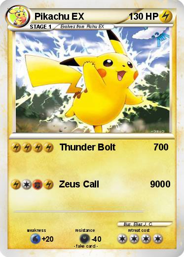 Pokemon Pikachu EX