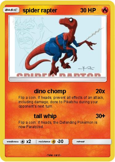 Pokemon spider rapter