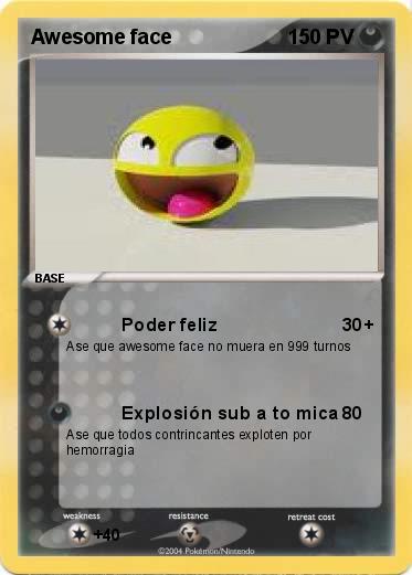 Pokemon Awesome face
