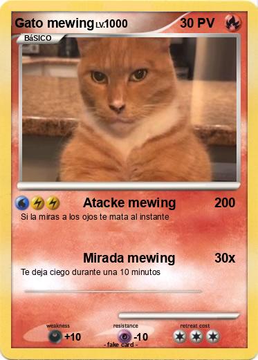 Pokemon Gato mewing