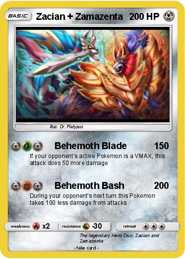 Pokemon Zacian + Zamazenta
