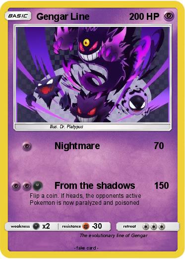 Pokemon Gengar Line