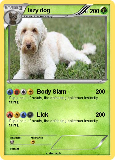 Pokemon lazy dog