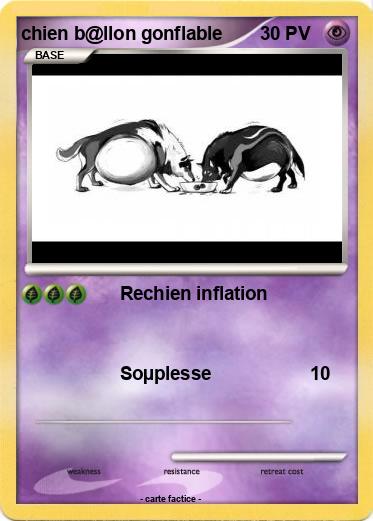 Pokemon chien b@llon gonflable