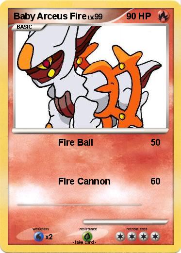 Pokemon Baby Arceus Fire