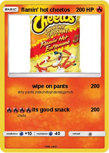Pokemon flamin' hot cheetos