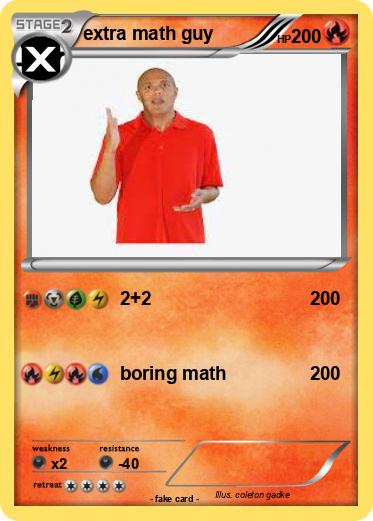 Pokemon extra math guy