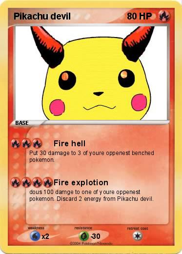Pokemon Pikachu devil