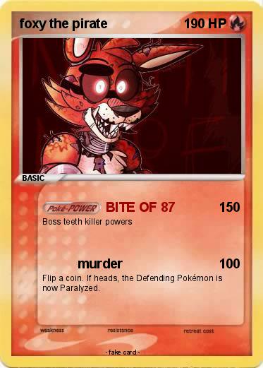 Pokemon foxy the pirate