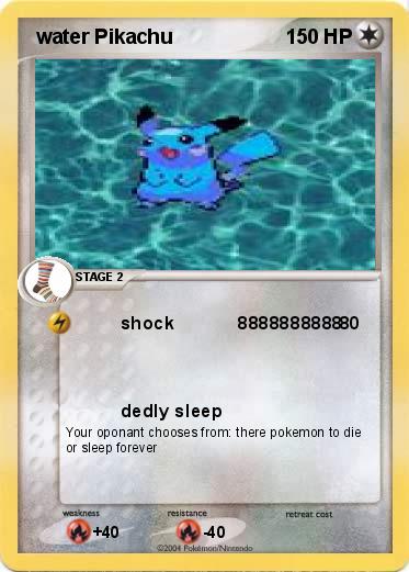 Pokemon  water Pikachu