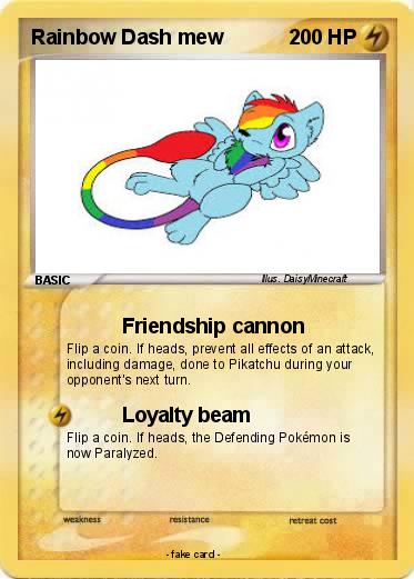 Pokemon Rainbow Dash mew