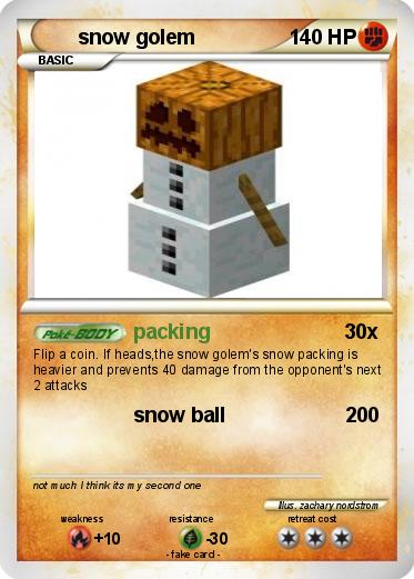 Pokemon snow golem