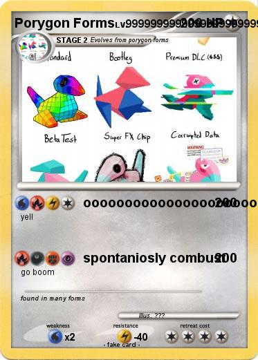 Pokemon Porygon Forms
