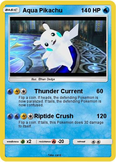 Pokemon Aqua Pikachu
