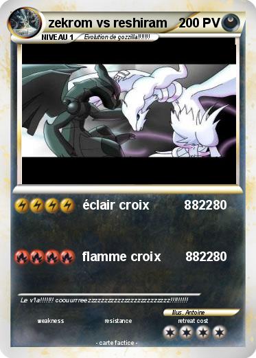 Pokemon zekrom vs reshiram