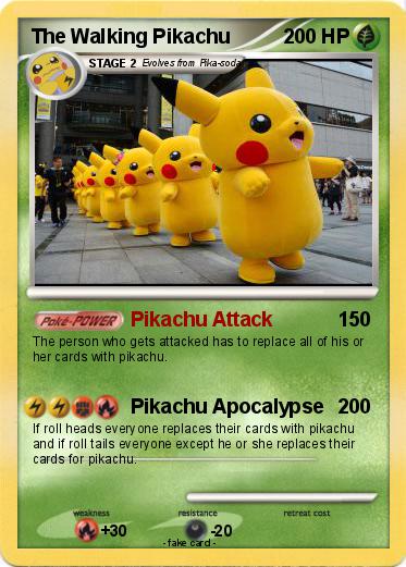Pokemon The Walking Pikachu