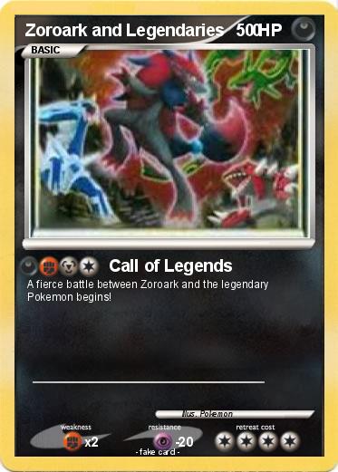 Pokemon Zoroark and Legendaries      0