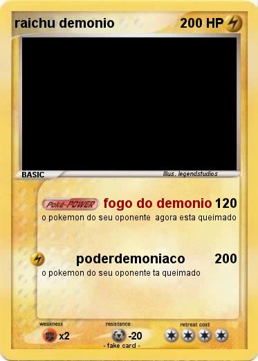 Pokemon raichu demonio