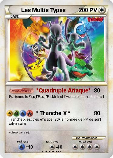 Pokemon Les Multis Types