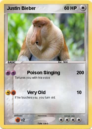 Pokemon Justin Bieber
