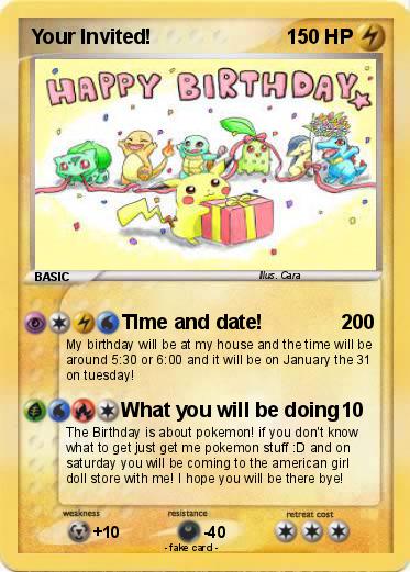 Pokemon Your Invited!